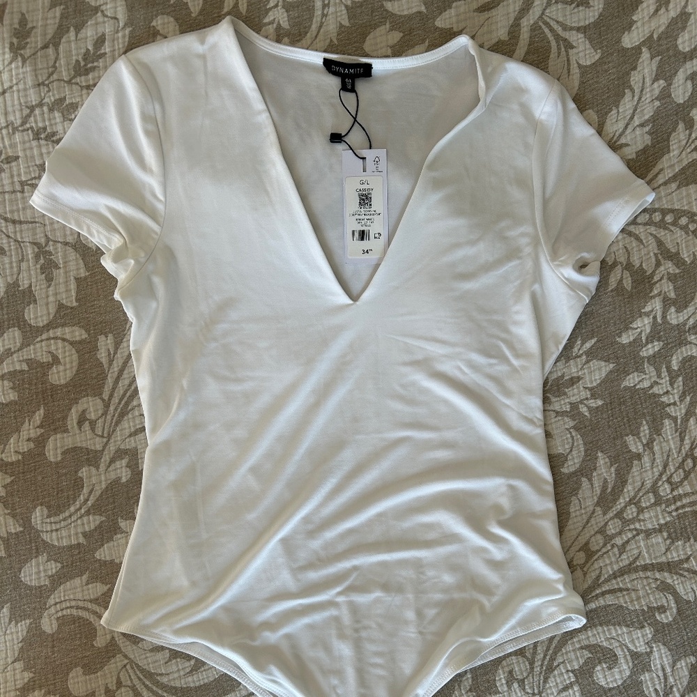 Dynamite Sculpt V Neck Bodysuit